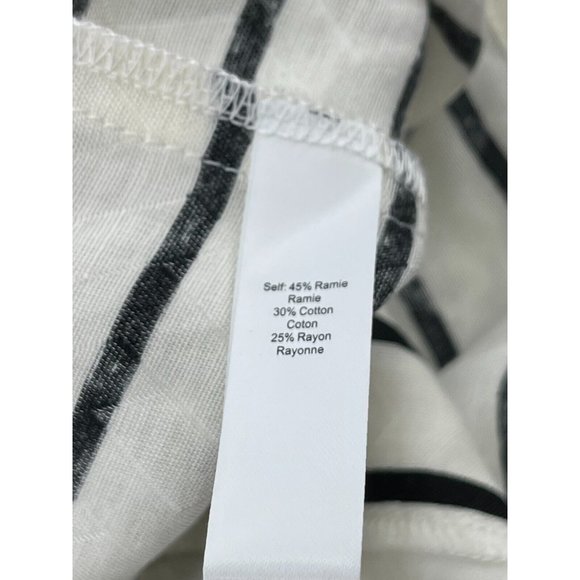 NWT Marissa Webb White Black Striped Kayla Wrap Belt Crop Jacket Size Small $598 - Picture 14 of 16